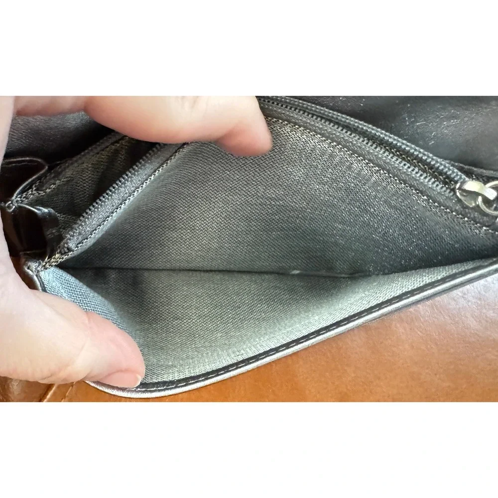Chanel Black Leather Vertical Stitch Bifold Long Wallet Silver Interior CC Logo